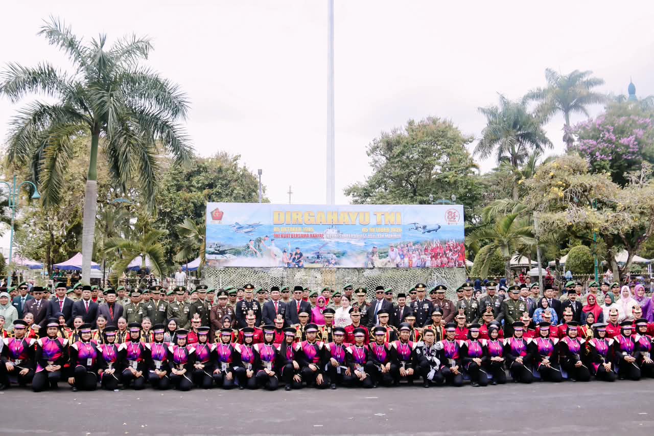 Perkuat Kolaborasi Pemasyarakatan dan TNI, Lapas Banjar Hadiri Parade HUT ke-81 TNI