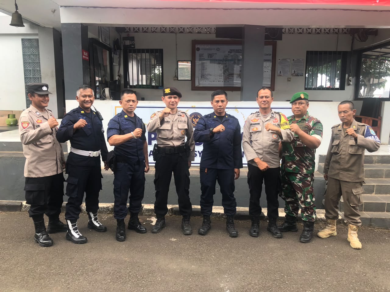 Lapas Banjar Perkuat Sinergi Pengamanan Bersama TNI, Polri, dan Satpol PP