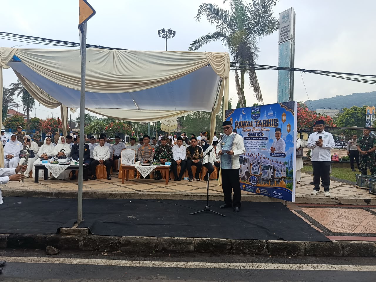 Lapas Banjar Hadiri Tarhib 1 Muharram 1448 H di Alun-Alun Kota Banjar