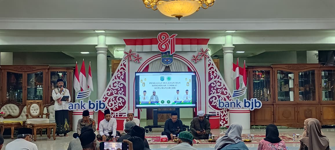 Perkuat Sinergi dengan Unsur Pemerintahan  Lapas Banjar Hadiri Pengajian Bulanan Tingkat Kota Banjar