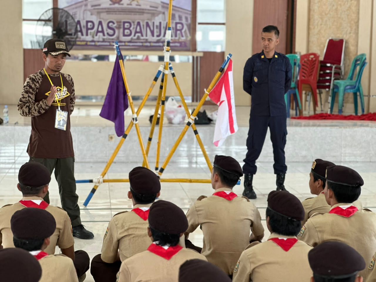 Lapas Banjar Perkuat Pembinaan Karakter Warga Binaan melalui Kegiatan Pramuka Secara Rutin